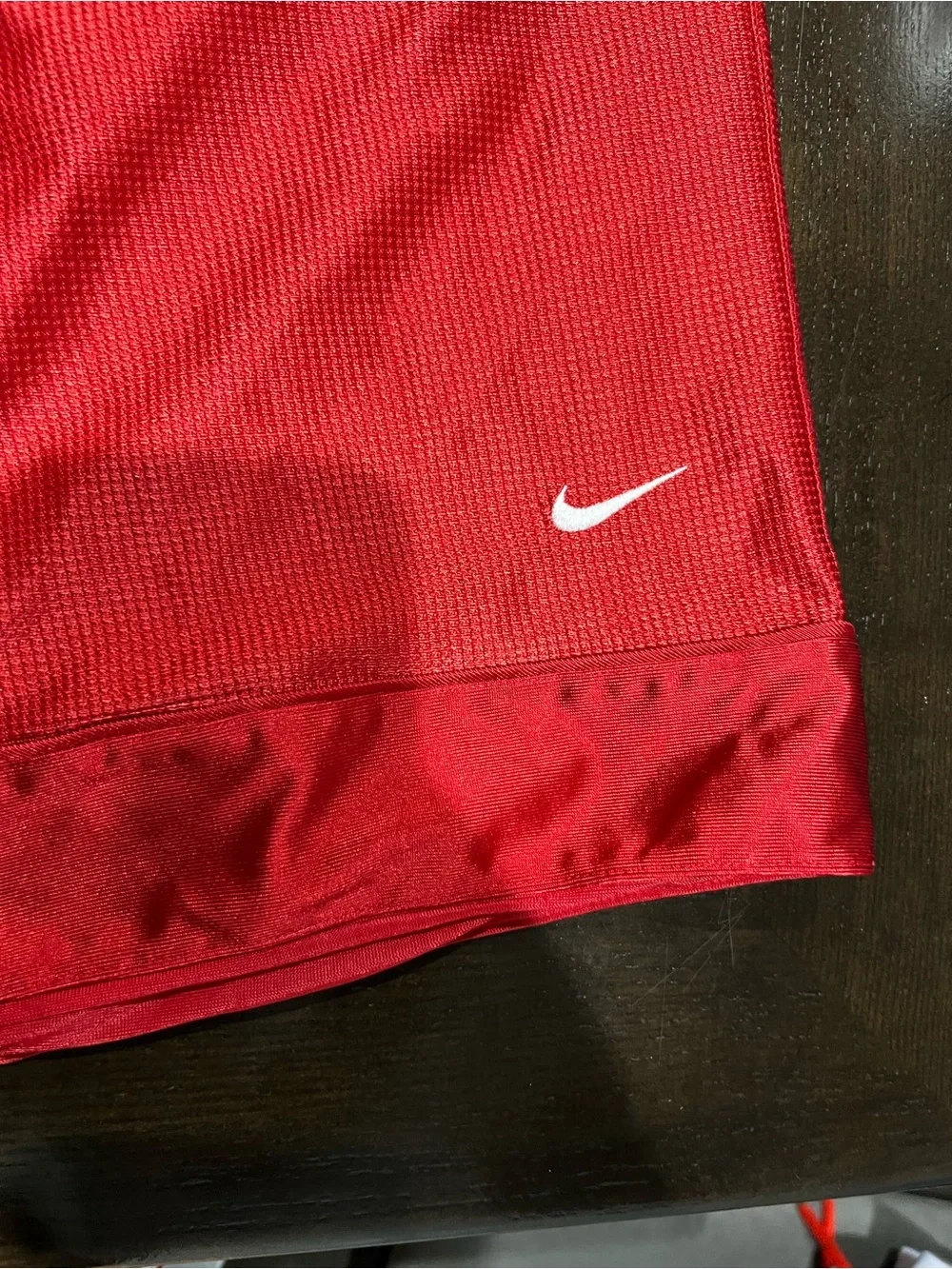 Nike Men's Red Mesh Basketball Athletic Shorts Size L 9